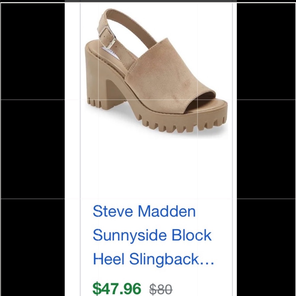 Sunny side sand suede Sandals Steve Madden size 7